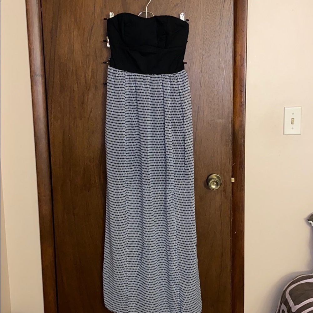 Strapless maxi dress